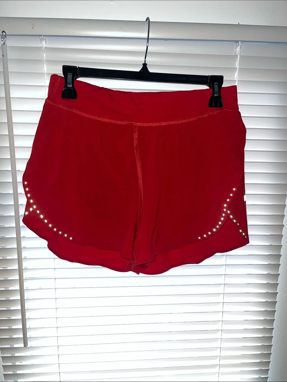 lululemon athletica Red Women’s Athletic Shorts with Reflective Dots